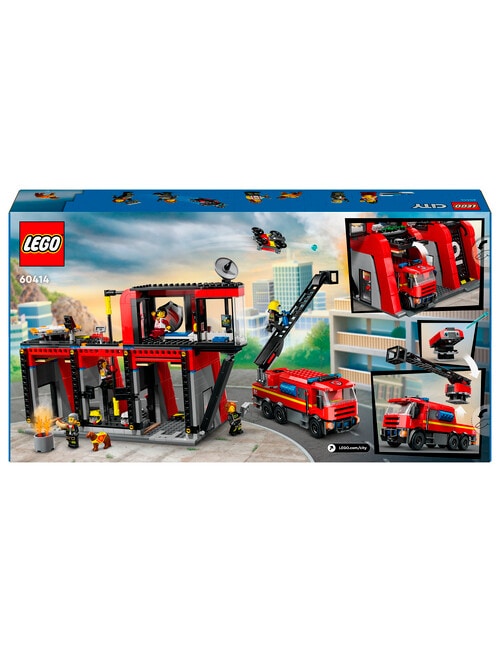 LEGO City Fire Station with Fire Engine, 60414 product photo View 09 L