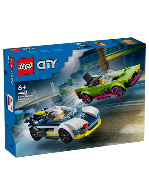 LEGO City Police Car and Muscle Car Chase, 60415 product photo View 02 L