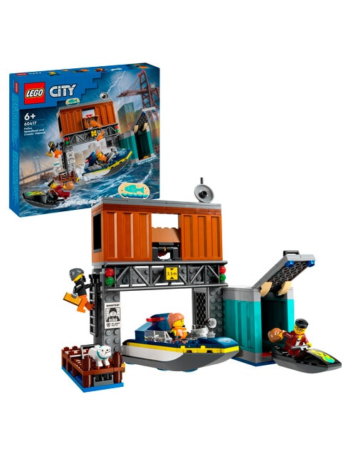 LEGO City Police Speedboat and Crooks' Hideout, 60417 product photo