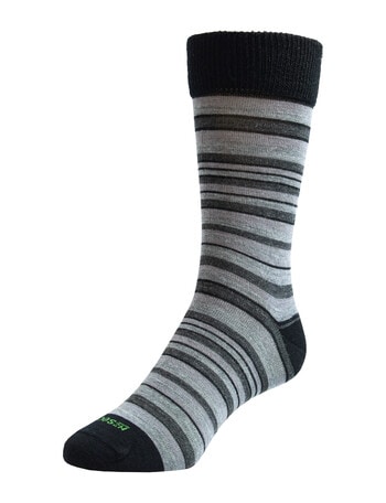 NZ Sock Co. Wellbeing Merino Sock, 2-Pack, Black product photo