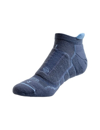 NZ Sock Co. Nu Yarn Low Cut Sock, Blue Force & Denim product photo