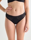 Acapella Chloe Jacquard Bikini Brief, Black, 8-16 product photo