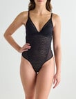 Acapella Chloe Jacquard Bodysuit, Black, 8-16 product photo