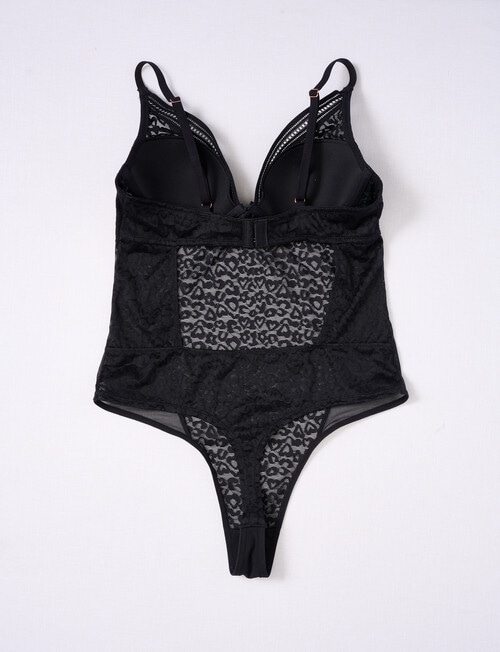 Acapella Chloe Jacquard Bodysuit, Black, 8-16 product photo View 02 L