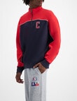 Champion Rochester City Quarter Zip Hoodie, Navy product photo View 02 S