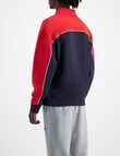 Champion Rochester City Quarter Zip Hoodie, Navy product photo View 03 S
