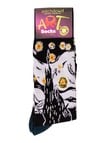 Mitch Dowd Starry Night Crew Art Sock, Black product photo View 02 S