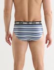 Mazzoni Brief, 2-Pack, Blue Stripe & Plain Blue product photo View 02 S