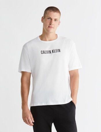 Calvin Klein Intense Power Short Sleeve Sleep Tee, White product photo