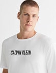Calvin Klein Intense Power Short Sleeve Sleep Tee, White product photo View 02 S