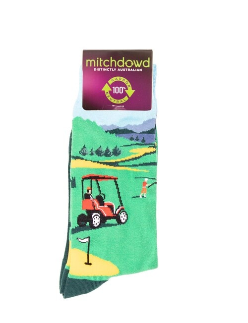Mitch Dowd Golf Guy Sock, Green product photo View 02 L