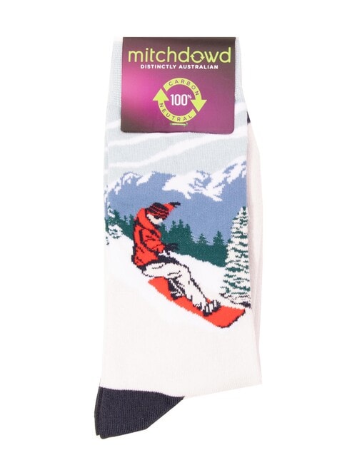 Mitch Dowd Snowboard Sock, White product photo View 02 L