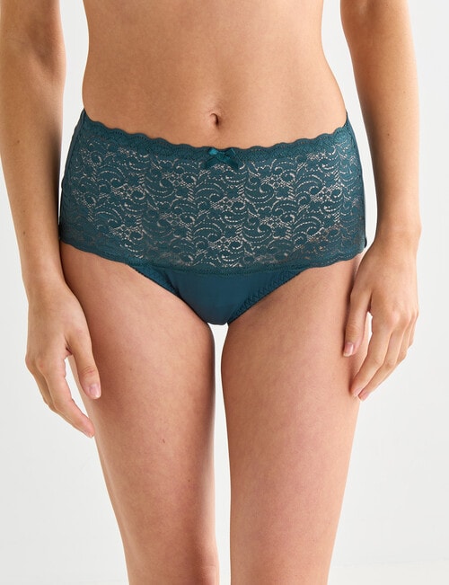Lyric Lace Top Full Brief, Emerald, 8-26 product photo