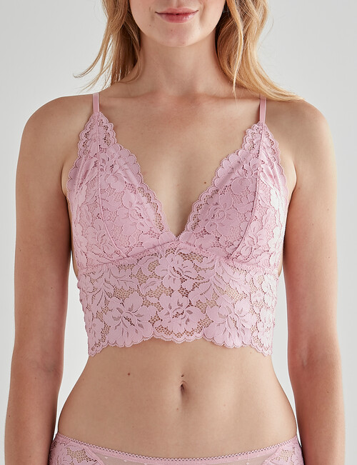 Lyric Cherie Lace Bralette, Tea Rose, 8-18 product photo