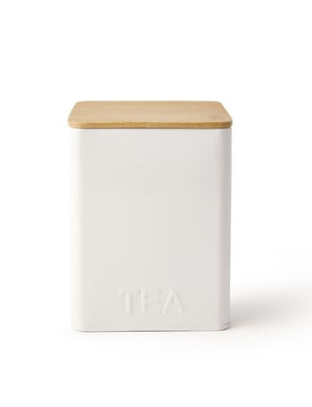 Capital Kitchen Cafe Tea Canister, White product photo