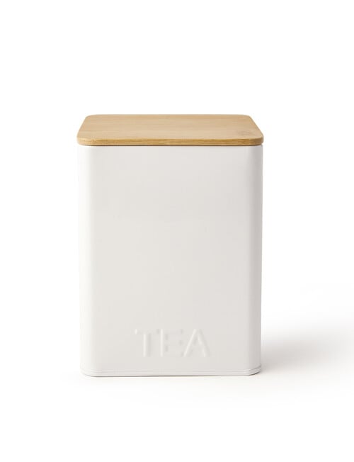 Capital Kitchen Cafe Tea Canister, White product photo