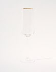 CinCin Kingston Flute Glass, Gold Rim, Set Of 4 product photo View 02 S
