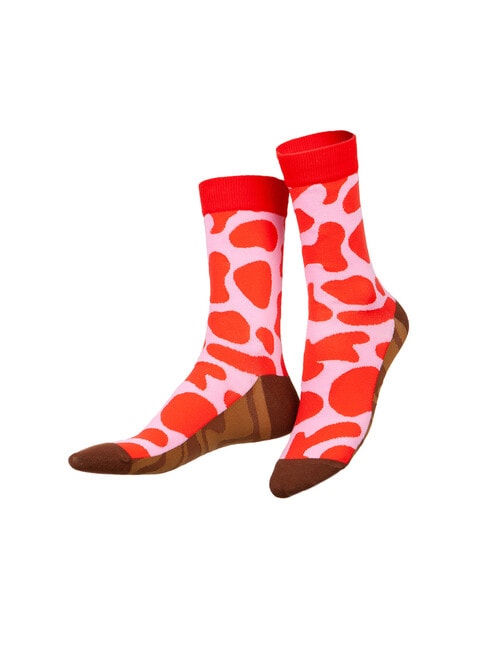 Eat My Socks Choco Bar Sock, Red & Pink product photo View 02 L