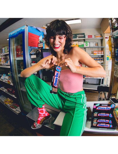 Eat My Socks Choco Bar Sock, Red & Pink product photo View 06 L