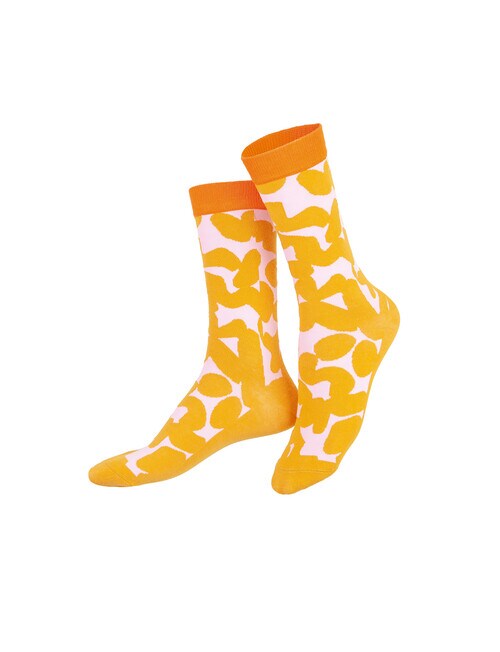 Eat My Socks Peanut Butter Sock, Yellow & Pink product photo View 02 L