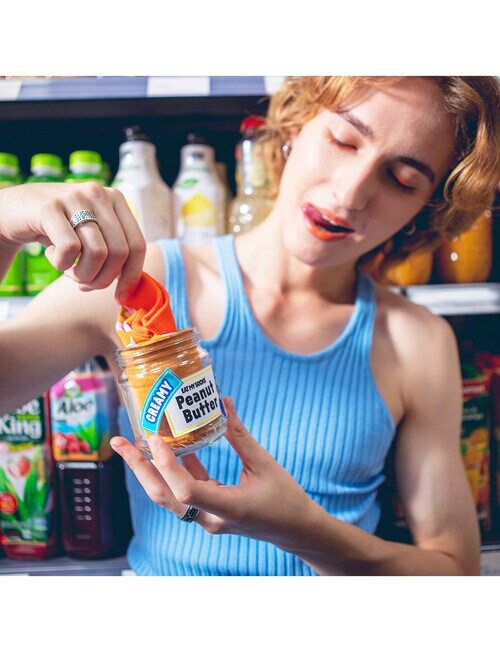 Eat My Socks Peanut Butter Sock, Yellow & Pink product photo View 08 L