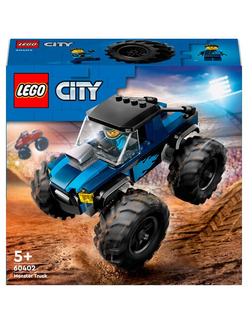 LEGO City Blue Monster Truck, 60402 product photo View 02 L