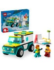 Lego City City Emergency Ambulance and Snowboarder, 60403 product photo
