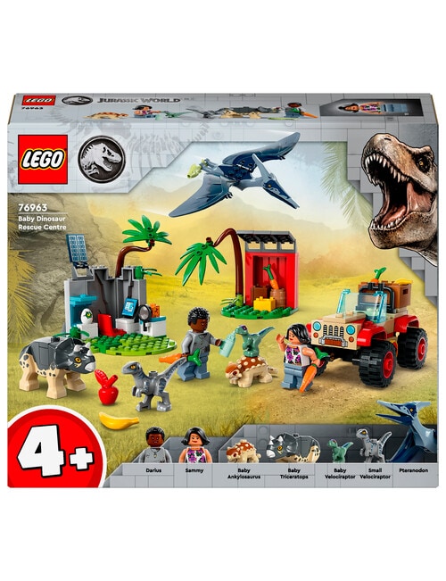 LEGO Jurassic World Baby Dinosaur Rescue Centre, 76963 product photo View 02 L