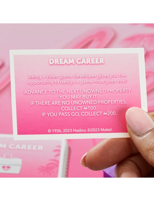 Hasbro Games Monopoly Barbie product photo View 14 L