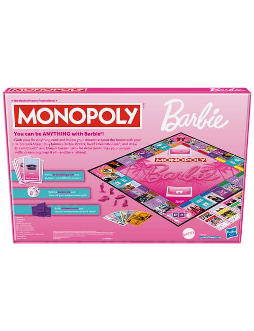 Hasbro Games Monopoly Barbie product photo View 17 L