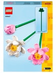 LEGO Botanicals Lotus Flowers, 40647 product photo View 14 S