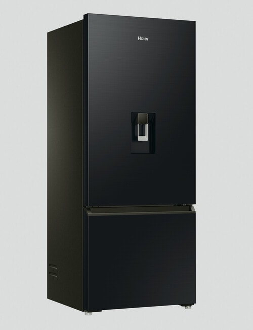 Haier 431L Bottom Mount Fridge Freezer with Water Dispenser, Black HRF420BHC product photo View 02 L