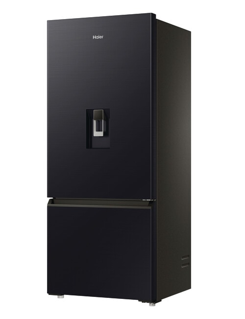 Haier 431L Bottom Mount Fridge Freezer with Water Dispenser, Black HRF420BHC product photo View 03 L