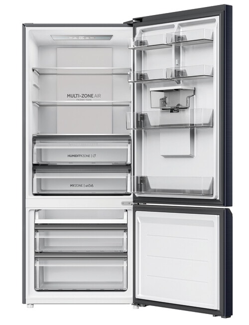 Haier 431L Bottom Mount Fridge Freezer with Water Dispenser, Black HRF420BHC product photo View 04 L