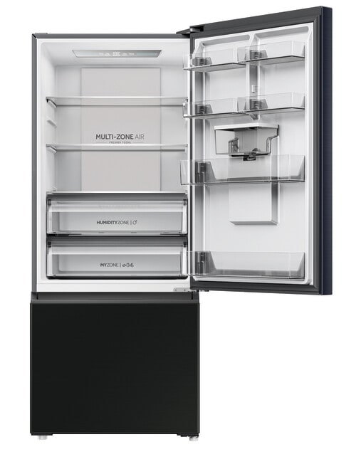 Haier 431L Bottom Mount Fridge Freezer with Water Dispenser, Black HRF420BHC product photo View 05 L