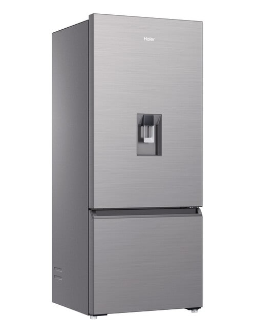 Haier 431L Bottom Mount Fridge Freezer with Water Dispenser, Satina HRF420BHS product photo View 02 L