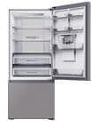 Haier 431L Bottom Mount Fridge Freezer with Water Dispenser, Satina HRF420BHS product photo View 06 S