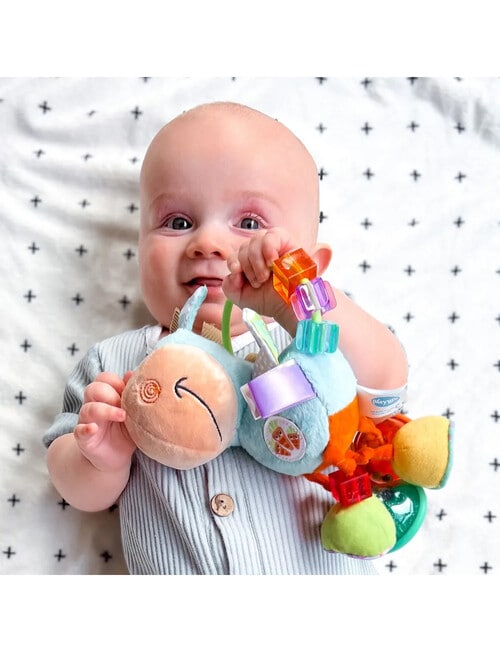 Playgro Clip Clop Activity Rattle, Blue product photo View 03 L