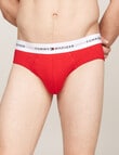 Tommy Hilfiger Signature Cotton Brief, 3-Pack, Blues & Red product photo View 05 S