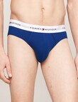 Tommy Hilfiger Signature Cotton Brief, 3-Pack, Blues & Red product photo View 02 S