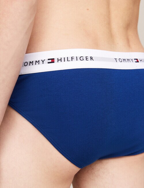 Tommy Hilfiger Signature Cotton Brief, 3-Pack, Blues & Red product photo View 04 L