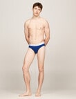 Tommy Hilfiger Signature Cotton Brief, 3-Pack, Blues & Red product photo View 07 S
