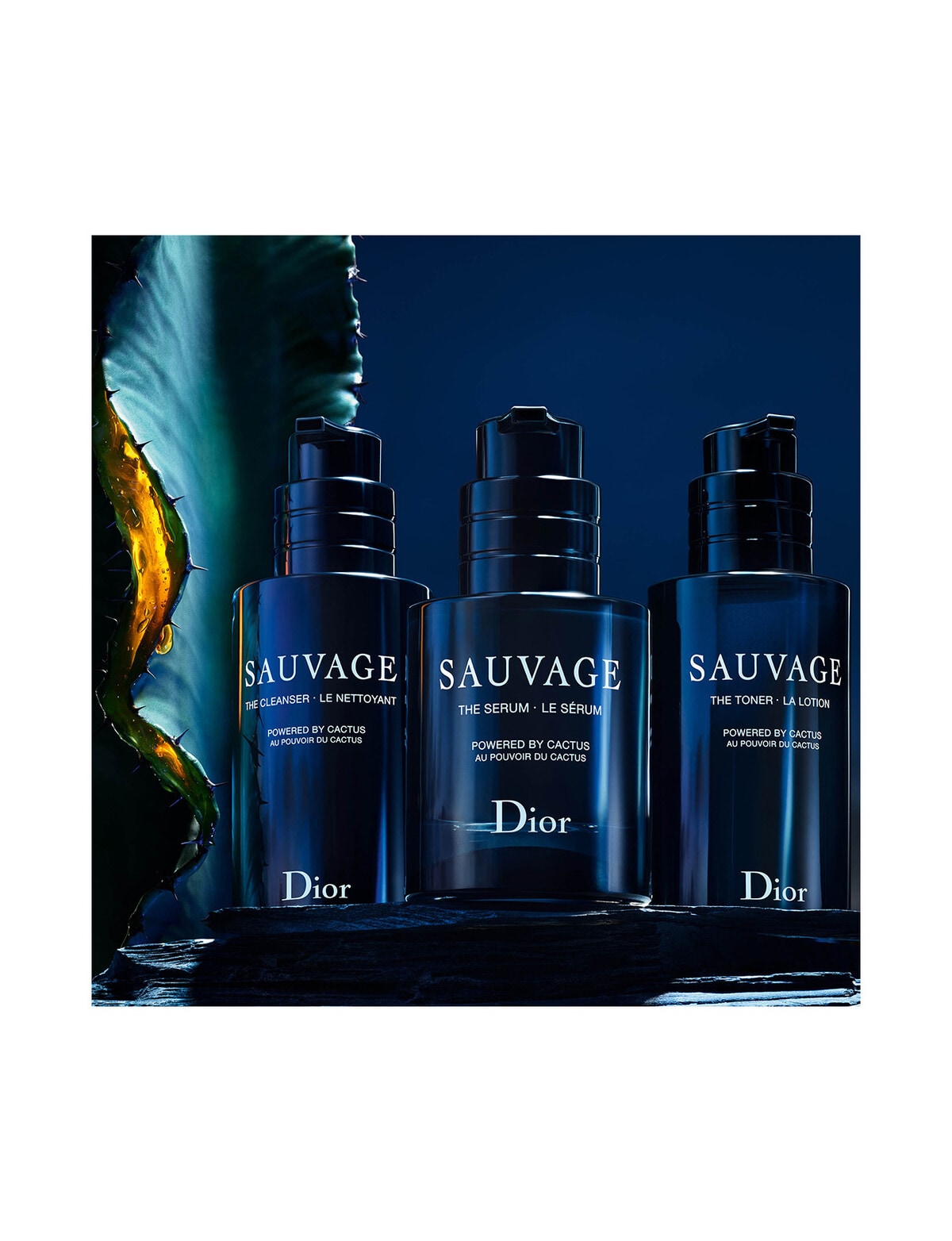 Dior Sauvage Face Cleanser, Black Charcoal Cactus Men's