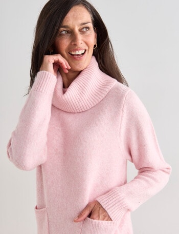 Ella J Pocket Jumper, Pink product photo