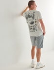 Tarnish Kyoto Gold Short Sleeve Tee, Grey product photo View 03 S