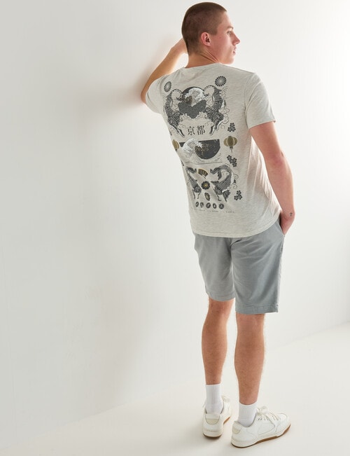 Tarnish Kyoto Gold Short Sleeve Tee, Grey product photo View 03 L