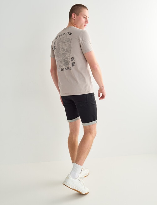 Tarnish Kyoto Gold Short Sleeve Tee, Gunmetal product photo View 03 L