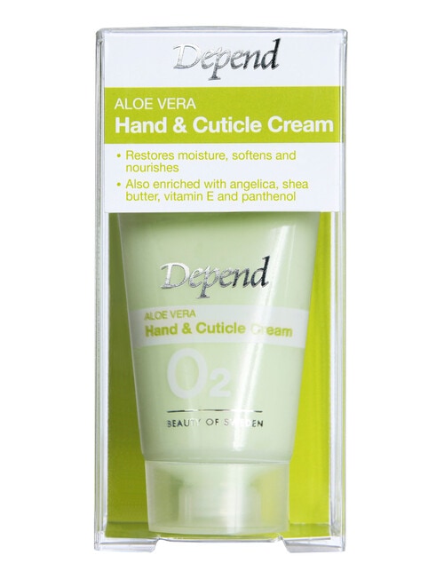 Depend O2 Nail Care Aloe Vera Hand & Cuticle Cream product photo