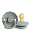 FRIGG Rope Latex Pacifier, Sage, 2-Pack, 0-6m product photo