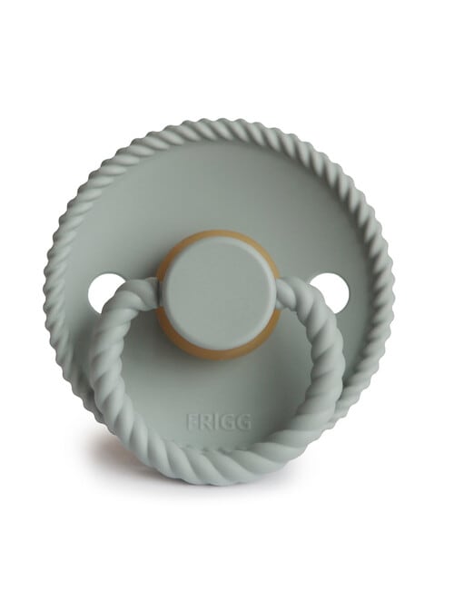 FRIGG Rope Latex Pacifier, Sage, 2-Pack, 6-18m product photo View 02 L